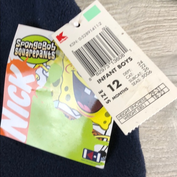 Spongbob Squarepants Pullover Hoodie Boys 12 Month - Picture 4 of 6